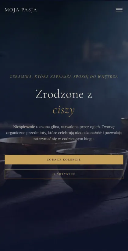 Strona Moja Pasja na telefonie