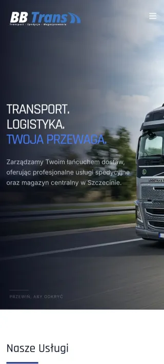 Mobilna wersja strony BBTrans